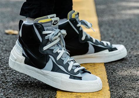 nike blazer sacai grijs